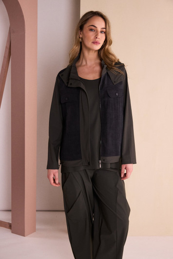 NAYA NAW26127A Shaped Trouser With Tucks At Front