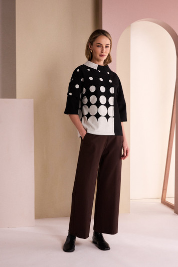NAYA NAW26301 Soft Wide Leg Trouser With Side Pocket