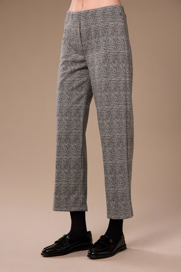 W26124 HOUNDS TOOTH TROUSER GREY