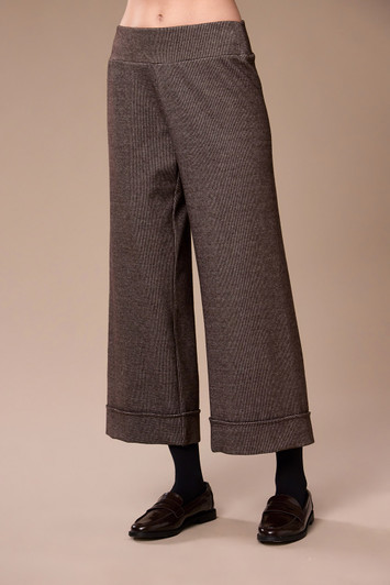 W26507 MINI HOUNDSTOOTH TROUSER BROWN