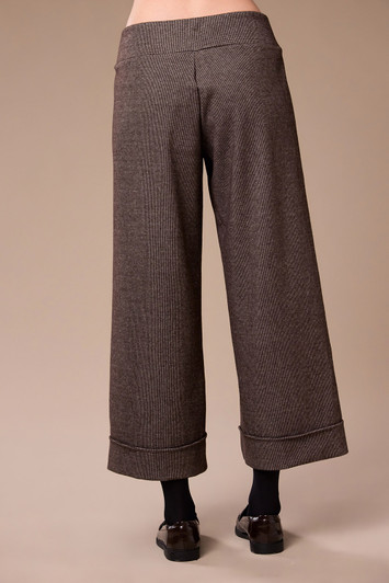 W26507 MINI HOUNDSTOOTH TROUSER BROWN
