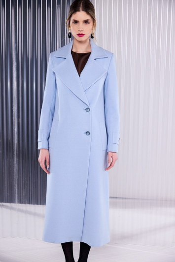 KATE COOPER KCAW26103 Wool Mix Coat Sleeve Tabs