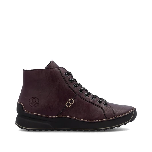 Rieker 71510-30 – Women's Bordeaux Lace-Up Ankle Boots
