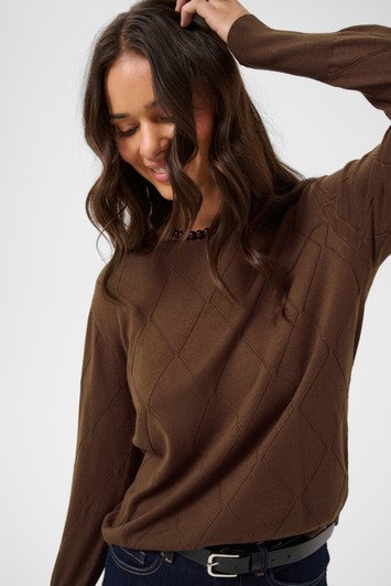 Kaffe 10512268 KAlizza Argyle Pullover LS