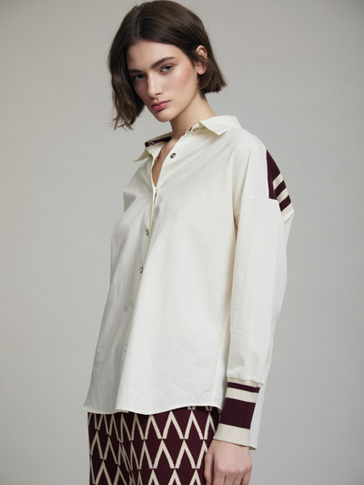 Skatie S70B02IVY Shirt contrast cuffs