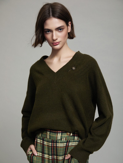Skatie S70K15MSS Sweater with faux leather