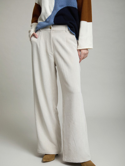 Skatie S95P08IVY Straight corduroy trousers