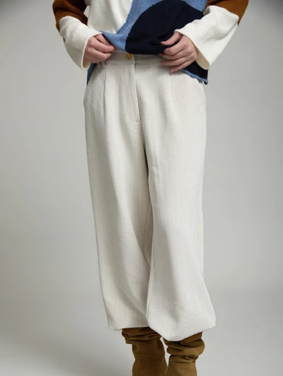Skatie S95P08IVY Straight corduroy trousers