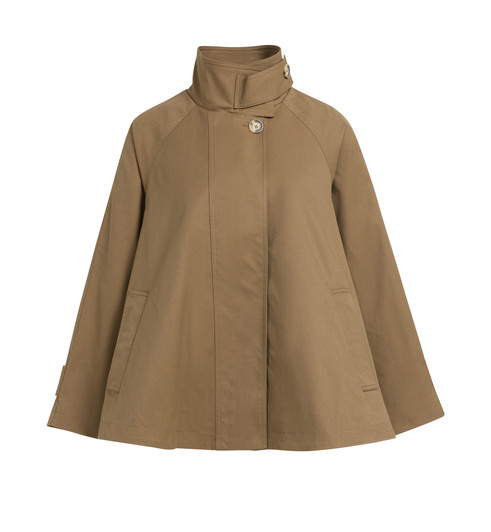 YAYA Long faux suede coat detachable collar