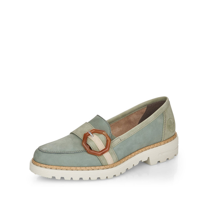 Rieker 54864-52 Flat Loafer Sage Green