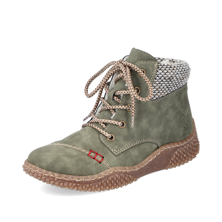 Rieker Y8441-54 Casual laced boot Green