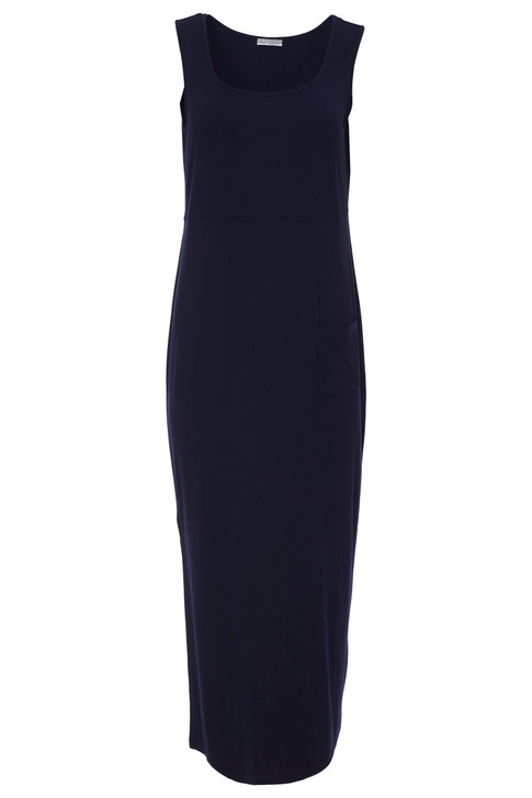 Naya NAS24167 Jersey dress with pocket/slit sides 64 (Navy)