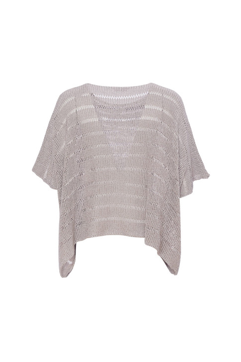 Naya NAS24199 Loose weave square knit 85 (Silver)