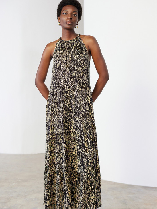 Skatie S05V97KHL Bambula viscose printed dress