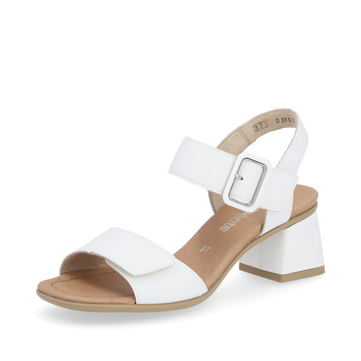 Remonte D1K51-81 Block heeled sandal with strap White