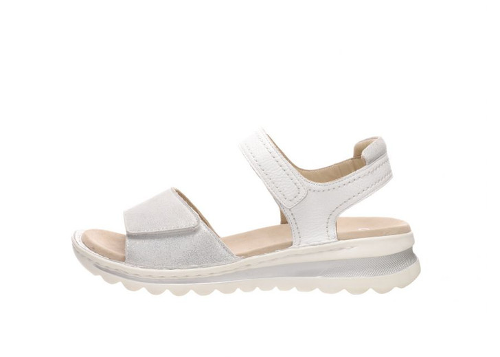 Ara 1247207-13 G fitting sandal with velcro white