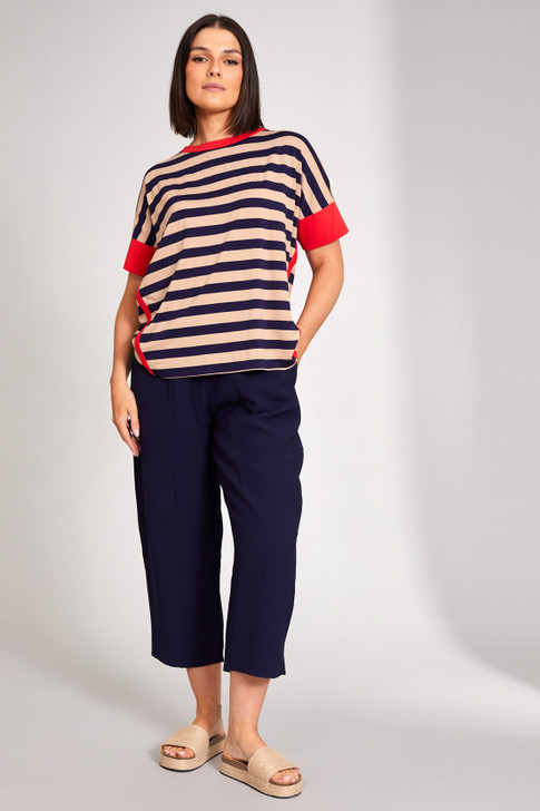 Peruzzi S24147 STRIPE TOP NAVY (64)