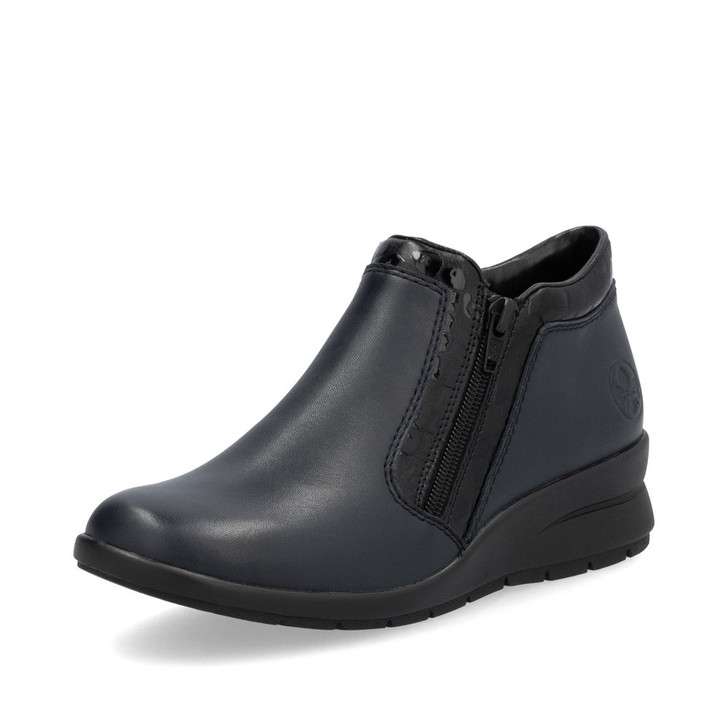 Rieker L4883-14 Flat Ankle Boot Black