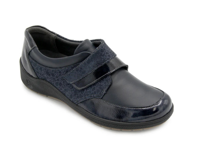 Suave Phoebe Flat velcro shoe Navy
