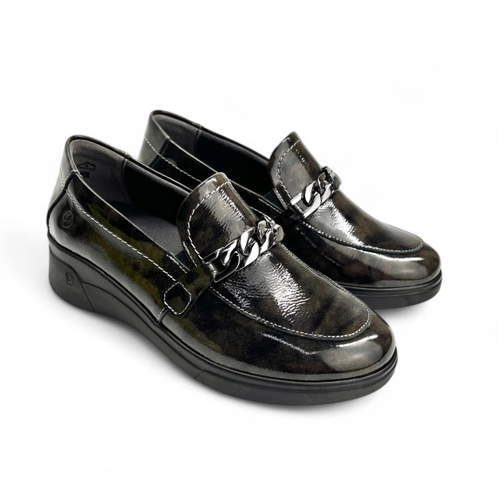 Suave Martha high wedge slip on Smoke