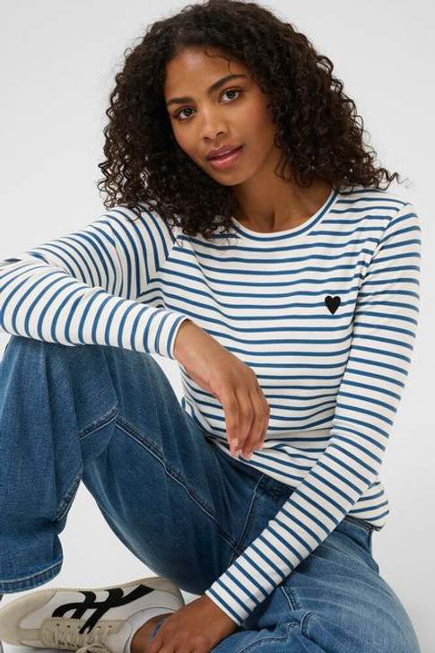 Kaffe 10502821 Liddy T-Shirt Chalk/W indsorW i