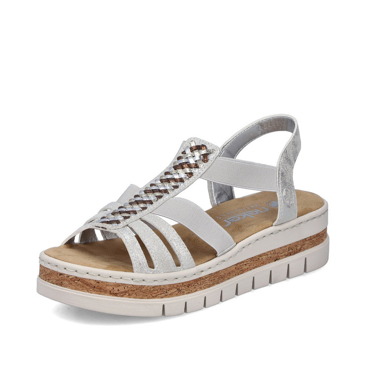 Rieker V4918-90 Sandal - from 30mm - Sport unit Elastic band (goring) Ladies' sandals
