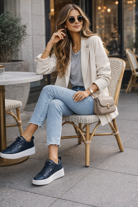 Remonte D1C12-14 From 25mm - Sport sole - Heel/Wedge Schnuerer Ladies shoes