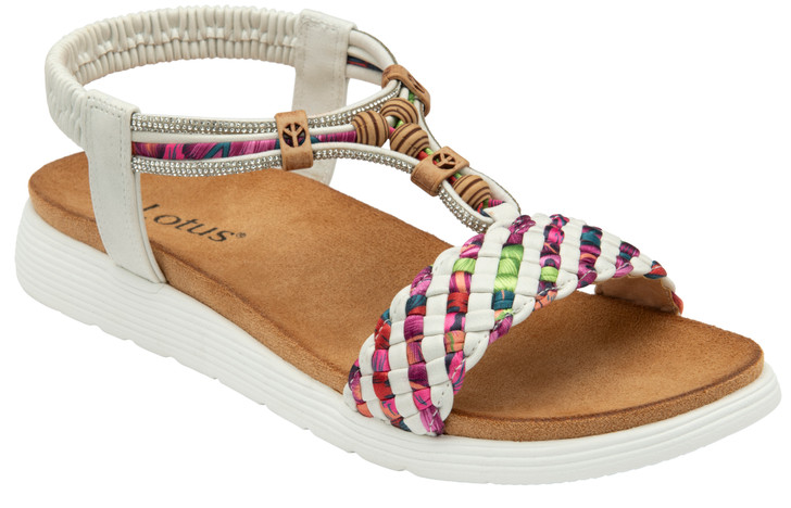 Lotus Russo Sandal White