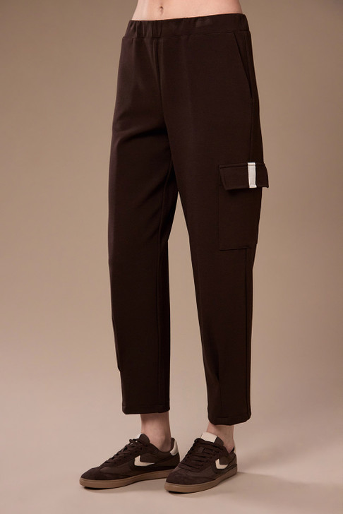W26106 STRIPE CARGO TROUSER BROWN