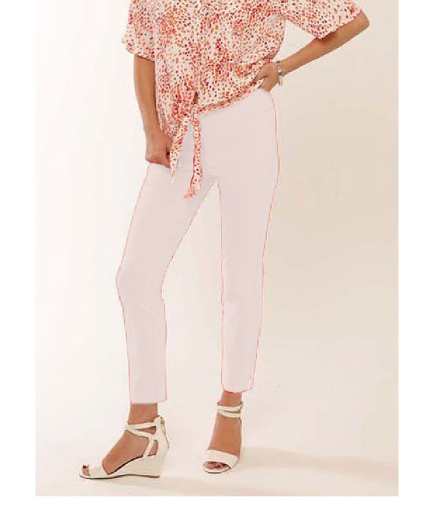 Pomodoro 42102 Denim Bengalin Crop Trouser