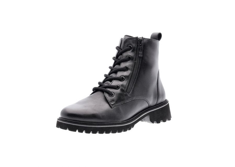 Ara 12-31225-01 Laced flat ankle boot black