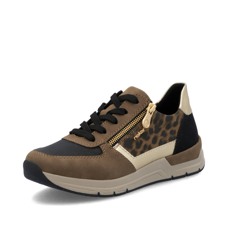 Rieker 58902-24 – Women's Leopard Print Trainers
