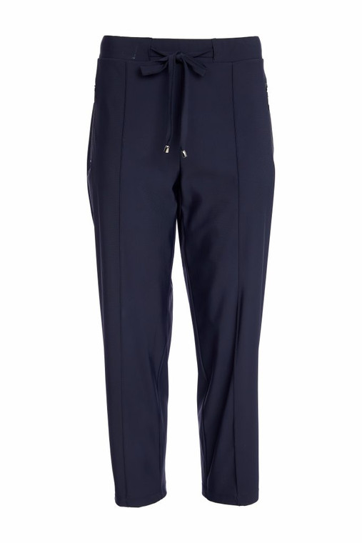 Naya NAW25143 Slim leg drawstring waist trouser with jeet pocket at front Black  09