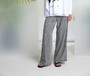 NAYA NAS26137 Wide leg tencle pull up trouser Granite 82
