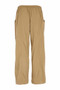 NAYA NAS26222 Pull up trouser with zip detail at cuff hem Tan 75