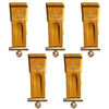 5 Pcs 1U3452 9W8452 J450 Tiger Bucket Tooth,8E0468 Pin ,8E8469 Sleeved Retainer