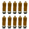 22S 10 Pack Bucket Teeth 10 22Pn Pins,10 22Lk Locks For Bucket Weld On Adapter