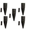5 Pk 23T 23Tl 230Tl Tiger Long Bucket Teeth 23Fp Flexpins For Deere Case Backhoe