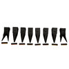 Set Ot 8 -   Mini Excavator Twin/Single Tiger Teeth  23Tl   23Wtl W/ Pins Tf23