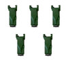 5 Pk V33 V33Syl Bucket Digging Teeth W/ V33Pn Flex Pins For 3810A-V33 Adapter