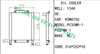 Oil Cooler Core Ass'y For Komatsu PC30MR-1 PC27MR-1 Excavator