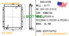 Water Tank Radiator Core Assy 20Y-03-21510 for Komatsu PC200-6 PC210-6 PC220-6