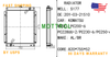 206-03-61410 Radiator Core Fits Komatsu Excavator Pc200-6 Pc210-6 Engine 6D95