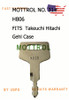 5 PCS H806 FITS Takeuchi, Hitachi, Gehl CASE Heavy Equipment Keys 17001-00019 180845
