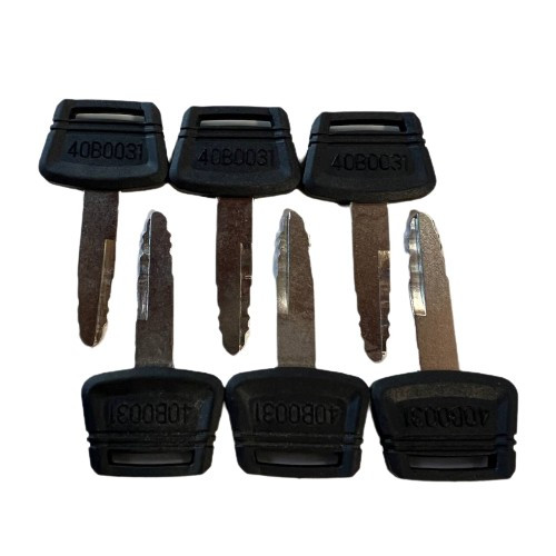 6 Pack  40B0031 Liugong Ignition Keys for  Heavy Equipment  Excavator Cap Lock