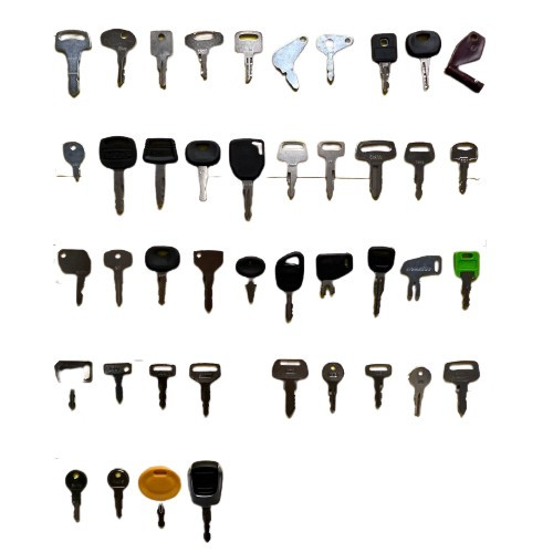 4 Pack 186304 Keys Fits for Volvo Excavator EC55 21 240 290 360 Ignition 14588962 14529607