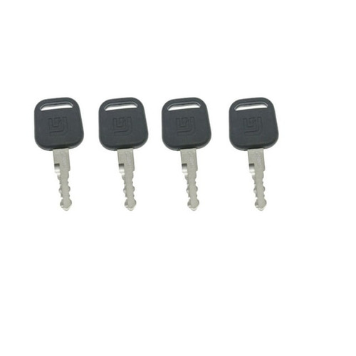 4 Pack 34B0557 Keys for Liugong Excavator and Heavy Equipment Ignigion ,Fuel Cap
