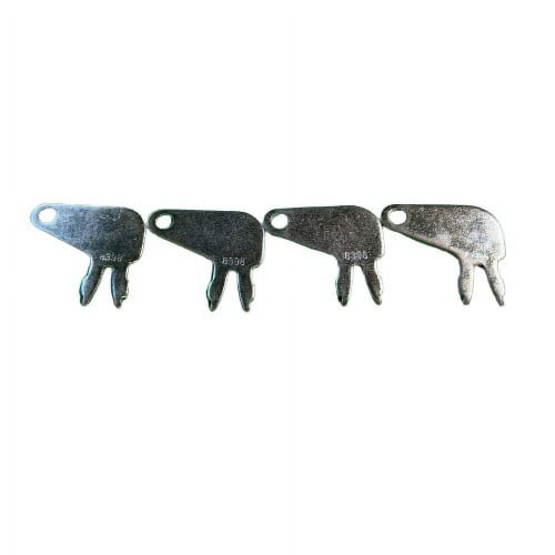 4 Pack 17# 8398 8H5306 Keys Fits For Various Caterpillar, Case-Ih, And Komatsu Industrial Battery Disconnect