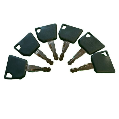 6 Pack 19# 14607 14603 14657 14707 Keys Fits Jcb Bomag Dynapac Terex Vibromax New Holland Volvo Ford