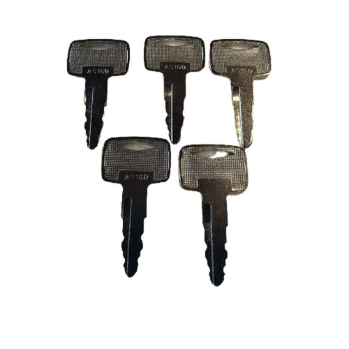 (5) Fits Mitsubishi Caterpillar Cat Forklift Ignition Keys 91A07-01910 Or A5160 (5) Fits Mitsubishi Caterpillar Cat Forklift Ignition Keys 91A07-01910 Or A5160